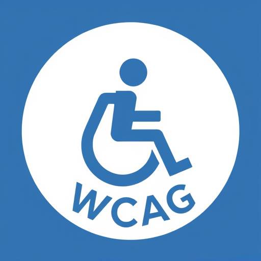 Logo de cumplimiento de accesibilidad con texto alternativo que describe los criterios WCAG